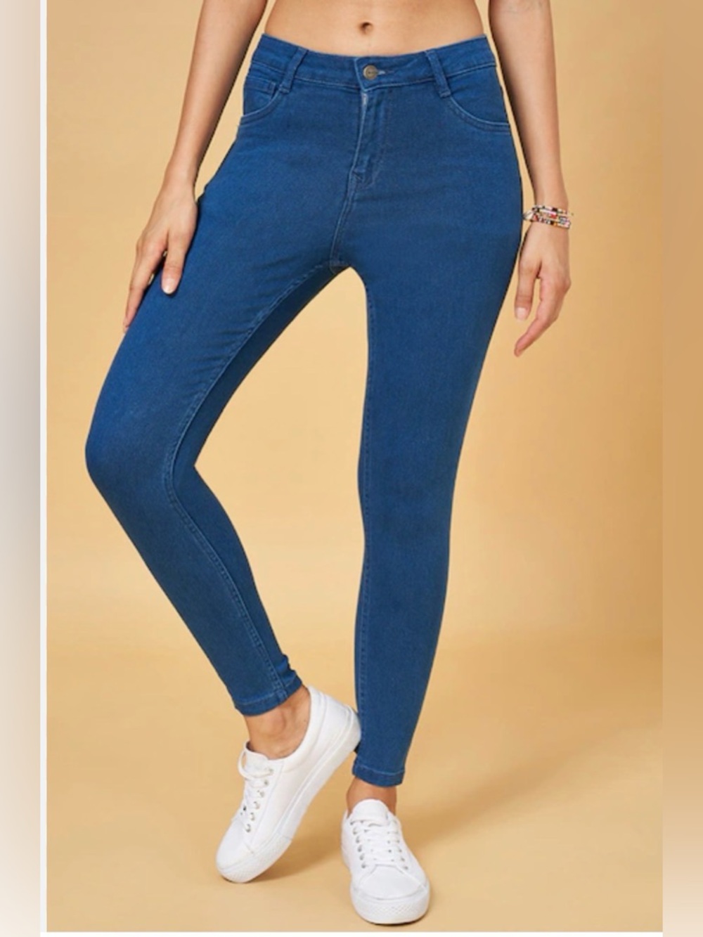 🩷 #5076.  Forever 21 Women's Dark Blue High-Rise Skinny Jeans